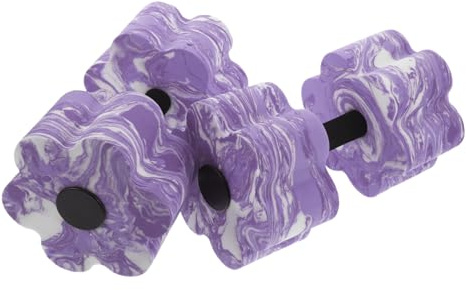 TOBBOMEY 2 pièces Haltères Flottantes EVA pour Entraînement Aquatique Poids Légers Antidérapants pour Exercices Piscine Femmes et Garçon Fille Outils Fitness Réutilisables pour Musculation