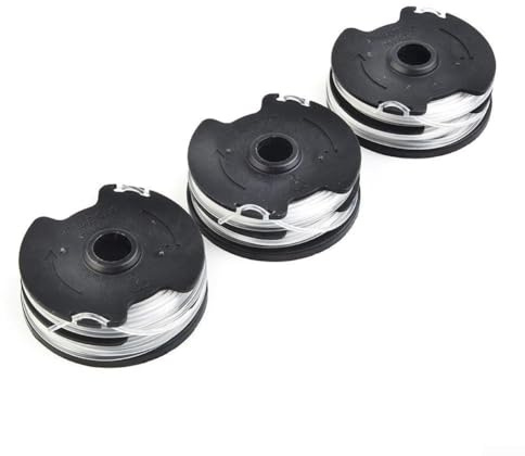 Confezione da 3 bobine di ricambio con corda pre-avvolta per Parkside PRT 550 A1 per A3 A5 per PRTA 20-Li B1 B2 C3, accessori per decespugliatore ad alta resistenza, in ABS ad alta resistenza, facile