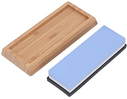BAFOVY Piedra de Afilar, Piedra de Afilar Cuchillos de Grano 1000 6000, Juego de Goma de bambú con Guía de ángulo para Cocina, Chef, Caza, Cuchillos de Bolsillo, Tijeras, Cinceles
