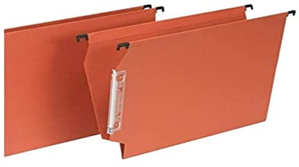 Rexel Signaletic Cartella Sospesa per Armadio, Fondo a V, Interasse 33 cm, Confezione da 25, Arancione, 10600