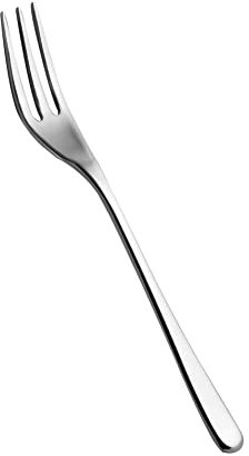Salvinelli FDPI Princess FORCHETTINA Dolce 3 Denti Set 12 Pezzi, Inossidabile, Acciaio Inox