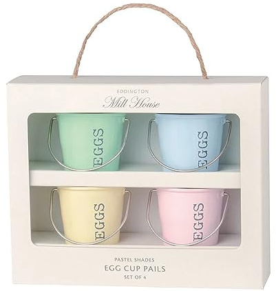 Egg Cup Pails Pastel Shades 4Pcs