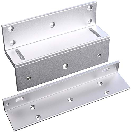 UHPPOTE Z & L Bracket for Inward Door 180KG Holding Force Electric Magnetic Lock