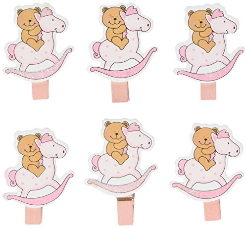Bieco Set de Clip pour Armoire Rose