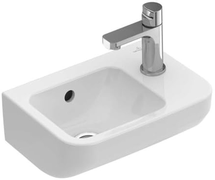V&B Handwaschbecken Architectura 36x26cm, 1 Hahnloch, mit Überlauf, weiß