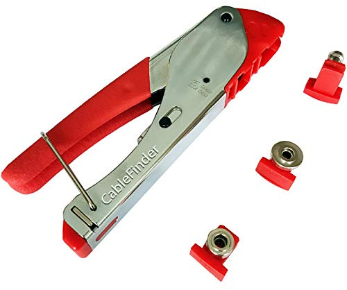 F-type BNC et RCA – 3 en 1 coaxial Compression à sertir/Pince à sertir/Pince à sertir – RG59 RG6 Vis connecteur CCTV Ciel SAT – Coax-cable-end
