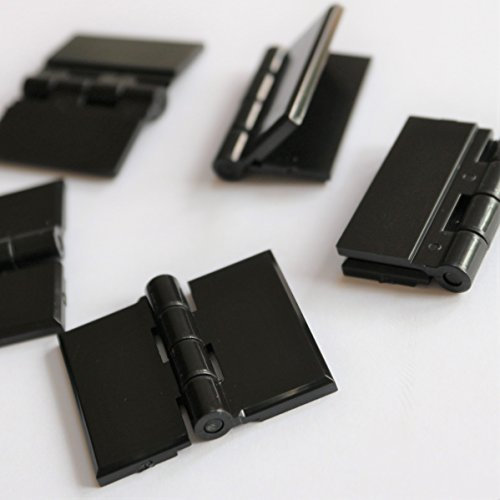 5 x Acryl-Scharnier 32mm x 38mm SCHWARZ Scharniere, Beständige Acryl, Kunststoff, Acrylkunststoff, kontinuierlich, Klavier, Scharnier, Scharniere, Beschläge, Band, Gelenk, Angel