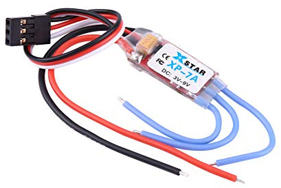 Dilwe Elektronischer RC-Drehzahlregler, mehrere Schutzarten 3A 6A 7A 10A 12A ESC für RC-Quadcopters mit Hubschrauber(7A)