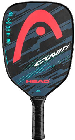 HEAD Paleta de Pickleball de Grafito, Paleta de Gravedad con núcleo Sweetspot Power y Agarre cómodo, Color Verde Azulado/carmesí