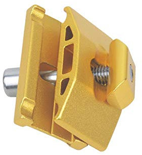 LIANYG Fahrradsitzklemme Fahrradsitz modifizierte Mountainbike-Sattelklemme Code-Pad Schraubverbinderclip Fester Clip Fahrradschraube Sitzrohrfutter Fahrradsitzclip (Farbe: GELB)