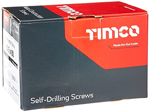 TIMCO Metal Construction Heavy Section Screws - 5.5 x 80mm - Hex - Self-Drilling - Zinc