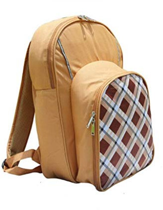 Picknickkorb mit großer Kapazität im Freien Ausgestattetes 2-Personen-Picknick-Rucksack mit Kühlerfach beinhaltet Platten und Besteckset, die zum Wandern, Camping, BBQs set Picknickkörbe Set Geschenk