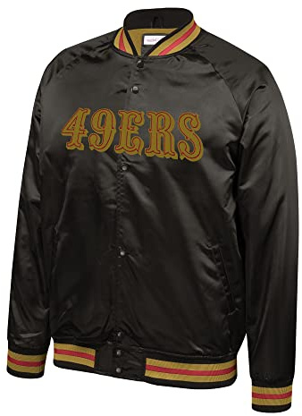 Mitchell & Ness NFL Lightweight Satin Jacket - San Francisco 49ers, M