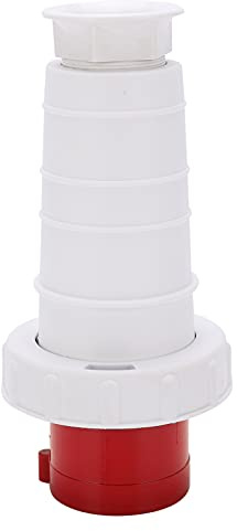 Fiche Industrielle 5 Broches, étanche IP67, 380-415V, 63A, 3P+N+T, Connecteur D'alimentation Industriel pour L'agriculture Industrielle, Rouge/blanc de Qualité Industrielle