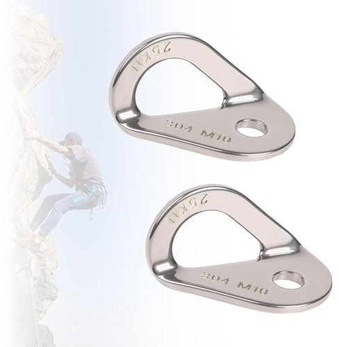 25KN gancio per bullone da arrampicata - bullone di ancoraggio per arrampicata su roccia in acciaio inossidabile, attrezzatura per esterni, amaca di salvataggio, installazione, adatto per bullone da 1