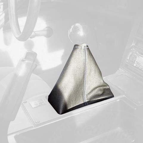 RedlineGoods Schaltsack Manschette Auto kompatibel mit Pontiac Firebird 1982-92. Maßgeschneidert - Nicht universell. Echtes Top Qualitat Italienisches Alcantara. Schwarz mit Rotem Faden