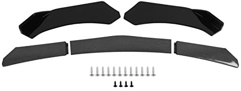 Frontstoßstangenspoiler, Frontstoßstangendiffusor, 5-teiliges Frontstoßstangenlippen-Körperkit Universal-Lippensplitter-Spoiler-Diffusor Canard-Schutz für Auto