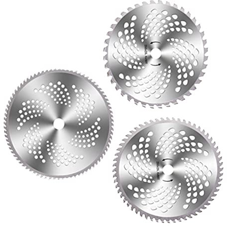Tondeuse à Gazon Lame de Scie Tranchante en Acier allié Robuste Lame de Débroussailleuse 40 60 80 Dents pour Remplacement,Tete De Debroussailleuse Disque Débroussailleuse