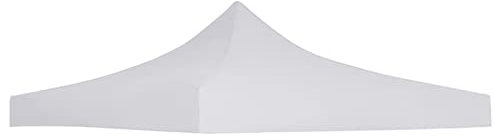 Keketa Pavillondach Partyzelt Dach Ersatzdach Pavillondach Ersatzdach für Pavillon Gartenzelt Festzelt Pavillonabdeckung UV- und Wasserbeständig 3x3 m Weiß