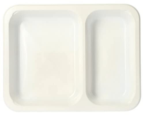 PAPSTAR 500 Mikrowellenschalen, PP 2-geteilt 866 ml Weiss Menüschalen