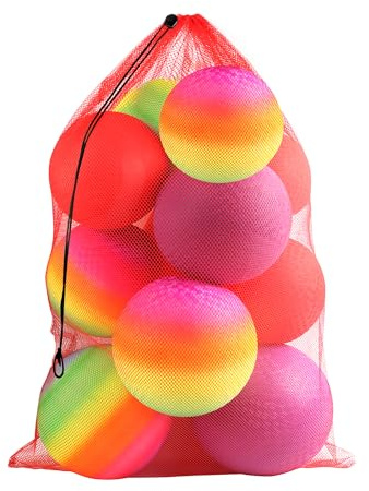 GSE Mesh Drawstring Ball Bag with Shoulder Strap, 1-Pack, Red, 24 x 36