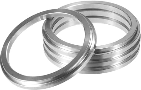 QUARKZMAN Anillos Centradores De Buje Plateados 4 Piezas para Automóviles