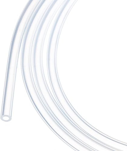 Rebower Tubo de Silicona de 2m (7Ft) 1.5mm ID 3mm OD Transparente Mangueras de Silicona Pura para Bombas Sifonado Drenaje Riego Elaboración de Cerveza 1/16 x 1/8