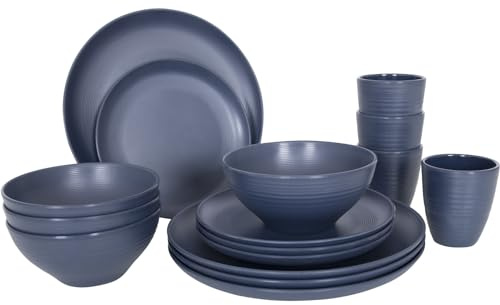 Bo-Camp - Industrial Collection - Essgeschirr - Orville - 16 Teile - Blau