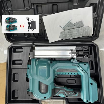 Yofidra Cordless Nail Gun - 2-in-1 Stapler & Nailer with 200 Nails & 200 Staples, 2x3.0Ah Batteries, LED Light, 2 Modes Electric Stapler Ideal for Furniture Assembly and DIY Woodworking