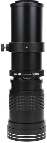 420‑800 Mm F8.3‑16 Zoomobjektiv med Manuell Fokusering med 2X Telekonverter för F-monterad Kamera (Svart)