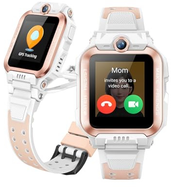 imoo Z7 Kids Smart Watch, Smart watch for Boys, Kids Smartwatch Phone with Long-lasting Video & Phone Call, Kid Watches with GPS Tracker, IPX8 Swimming Water-Resistance (Z7, White)