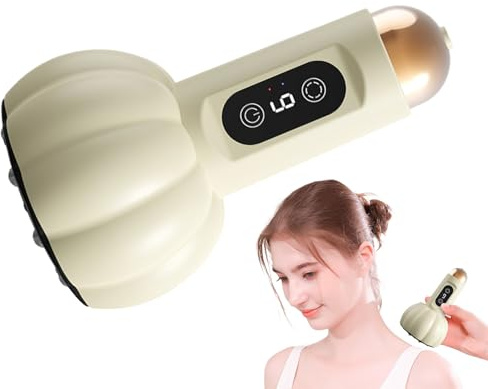 Dioeazh Ventosa Inteligente,Dispositivo Ergonómico de Ventosa Eléctrica - Masajeador Manual Ergonómico Ajustable para Aliviar Abdomen Cuello Piernas Glúteos