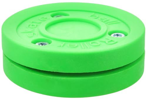 ABOOFAN Disco Hockey Puck per Allenamento Multisport Puck Plastico per Hockey su Ghiaccio e Inline Skates Rotolamento Stabile e Controllo Migliorato