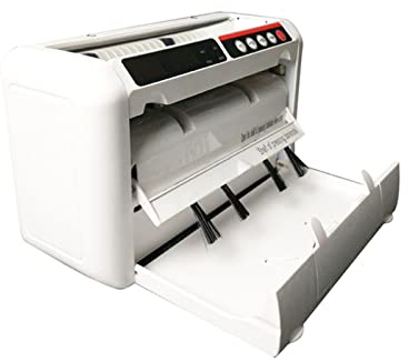 Contador de dinero la factura, UV/mg Detección falsificación, modo agregar, Lcd Mostrar máquina conteo velocidad rápido con bolsa cuero