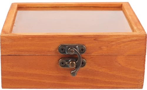 WATIIFUFU Scatola Porta Sigari e Chiusura Sicura in Legno Multifunzionale Portatile Marrone Riutilizzabile Design Vintage per Viaggio e Conservazione