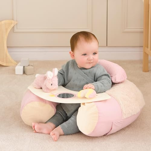 Nuby Little Hops & Raindrops Baby Sit Me Up Seat with Activity Tray, 6M+