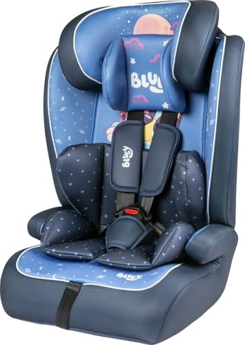 Tataway Bluey 76-150 i-Size R129 Kindersitz, neigbar, mit verstellbarer Kopfstütze und 5-Punkt-Gurten