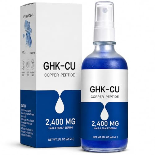 GHK-Cu Copper Peptide Hair Growth Scalp Serum Spray 4% 2400mg, 60ml