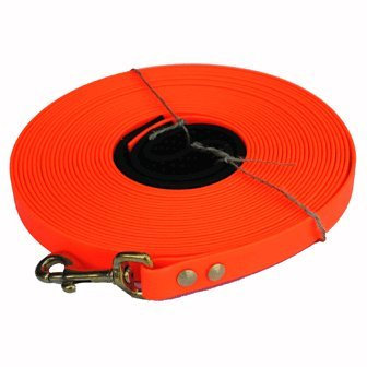 Biothane Schleppleine 5m orange 16 mm breit