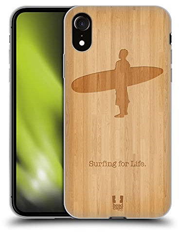 Head Case Designs Surf en Bois Sports Extrêmes - Collection 2 Coque en Gel [Protection de Qualité Militaire] Compatible avec Apple iPhone XR