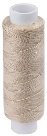Starker Nähfaden aus Polyester für Profis von Pasmanta, Feinste Spulen, Universeller Mehrzweckgarn fürs Hand- und Maschinennähen, Rolle: 200 m, von Pasmanta seit 1953 (5627 - Beige)