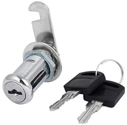 YUEWO Drawer Cabinet Locking 19mm x 40mm Thread Security Cylinder Cam Lock w 2 Keys