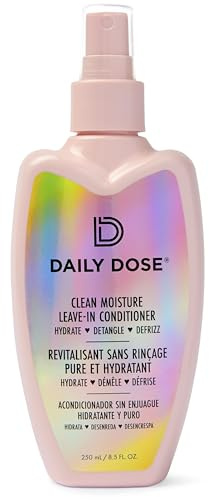 DAILY DOSE Award-Winning Clean Moisture Leave In Conditioner Spray Detangler for Dry, Damaged & Frizzy Hair. Instantly Softens, Smooths & Adds Shine for Kids & Adults. Vegan, Sulfate-Free, Color Safe