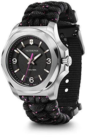 Victorinox Damenuhr I.N.O.X. V Ø 37 mm, Swiss Made, Analog Quarz, wasserdicht bis 100 m, Saphirglas