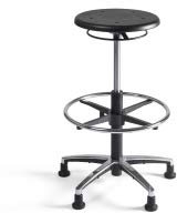 Arbeitsdrehhocker Hocker Arbeitsstuhl Büro Drehstuhl 530-790 x 430 x 430 mm Alu Fußkreuz