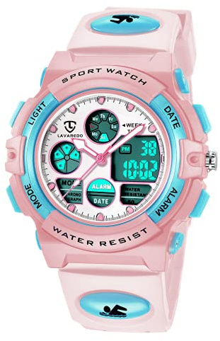 aswan watch Reloj Digital para Niños y Niñas, Deportivos Analógico Militar | Reloj impermeable para público infantil, con formato digital-analógico y diseño deportivo de inspiración militar.
