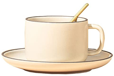 ZOGBX Tazza di caffè,Fiore Tazza di tè,Tazze da The Inglese,Vintage Servizio da tè in Porcellana Floreale,Vintage Tazza da tè in Porcellana,Tazze e piattini in Casa e Cucina for Feste Ufficio 8.8oz