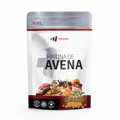 MM Supplements - Farina d'Avena - 1 kg - Fonte di Proteine ​​- Favorisce la Flora Intestinale - Soddisfa L'Appetito - Jurassic Choc