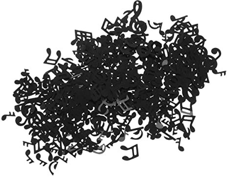 TOYANDONA 1 Packung Musikalisches Konfetti Musik Hinweis Ausschnitte Partymusik Party Dekoration Glitzernde Aufkleber Bulletin Board Decor Konzert Konfetti Musikplakate Hochzeit Carla Baby