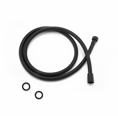 Black Shower Hose Replacement Explosion Proof Anti Winding PVC Showerhead Hoses Used In Showerheads Spray Bidet Bathing Toilet Cleaning Pet Flexible Rv Shower Hose Extra Long Bidet Hoses(Black, 59 In)